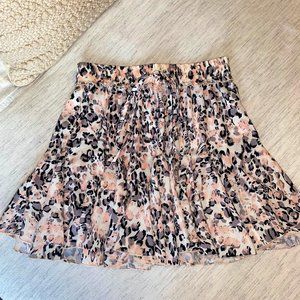 ChainJoy Womens Summer Snakeskin Print Ruffle Skirt (SM)